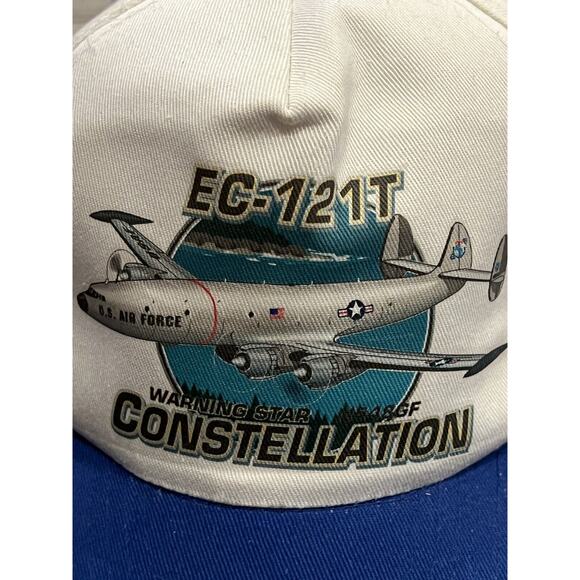 Vtg KC EC-121T Warning Star Constellation US Air Force Adjustable Snapback Hat - Picture 3 of 8
